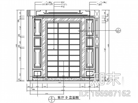 [广东]原创精品豪宅中欧混搭七居室样板间装修施工图（含...cad施工图下载【ID:166987162】