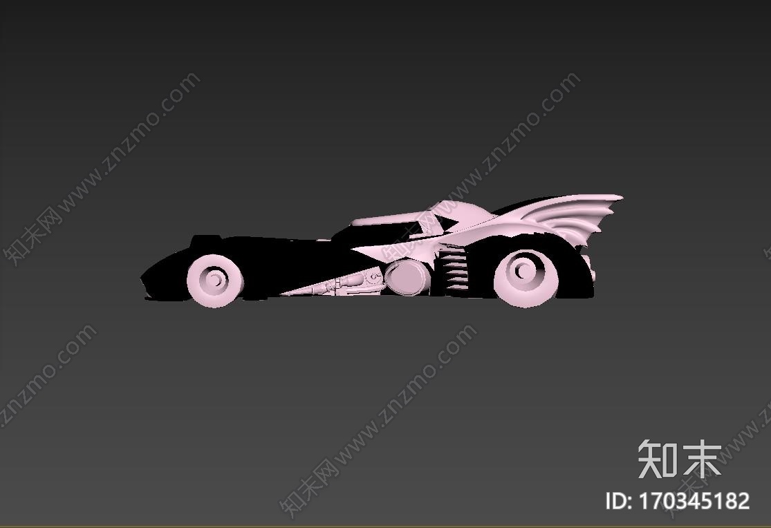 蝙蝠侠战车3d打印模型下载【ID:170345182】