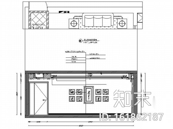 [上海]文化古镇现代时尚三居室装修施工图cad施工图下载【ID:161862187】