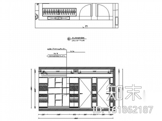 [上海]文化古镇现代时尚三居室装修施工图cad施工图下载【ID:161862187】