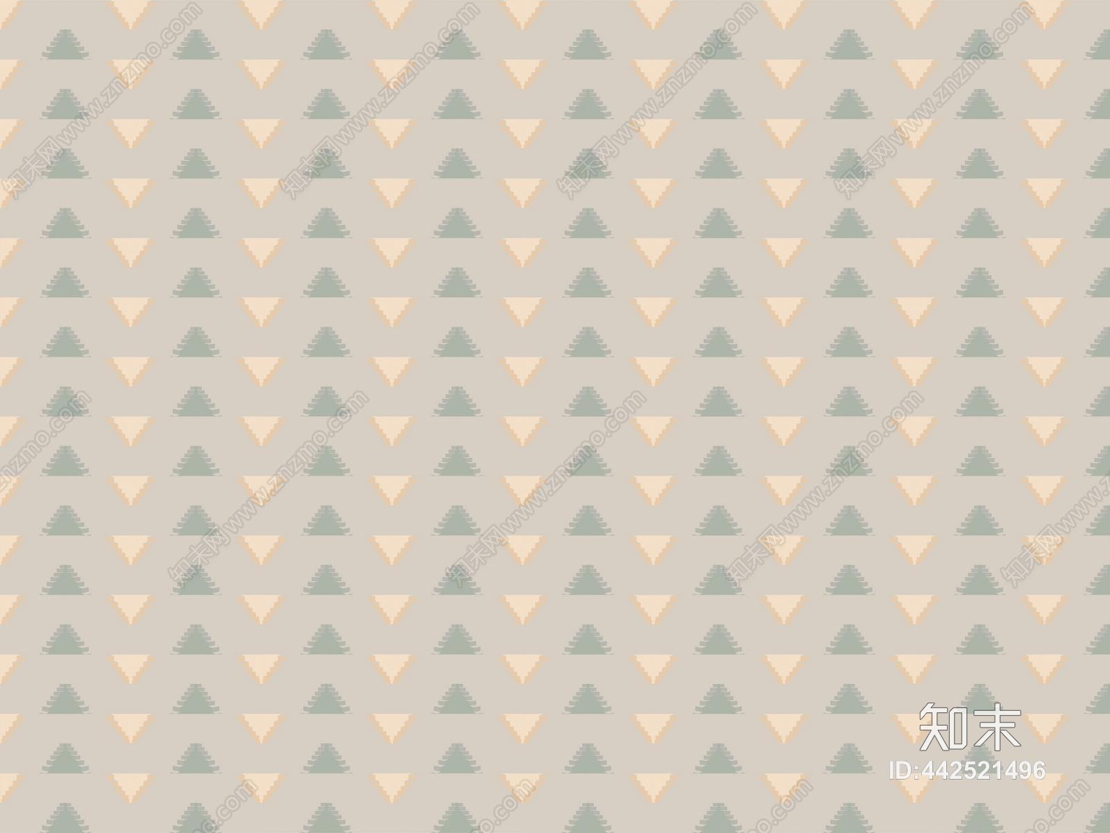 现代绿黄三角组合暖色系壁纸贴图下载【ID:442521496】