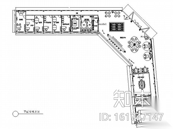 [江苏]某城市广场售楼处室内装修图（含效果）cad施工图下载【ID:161747147】