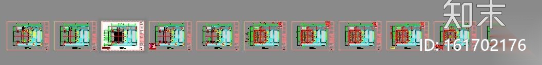 [苏州]合景万怡酒店公区CAD施工图+效果图​cad施工图下载【ID:161702176】