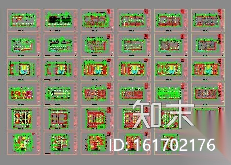 [苏州]合景万怡酒店公区CAD施工图+效果图​cad施工图下载【ID:161702176】