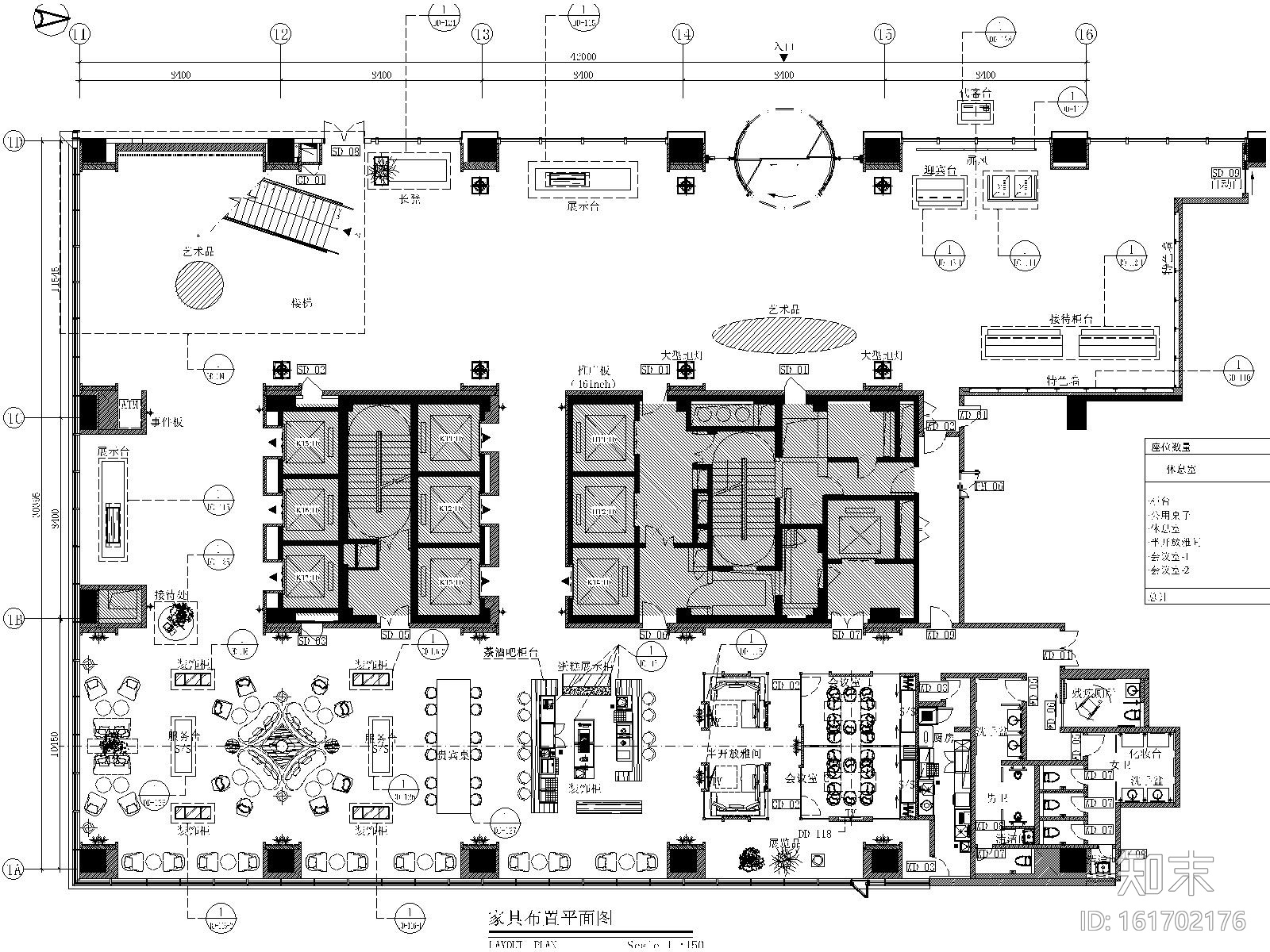 [苏州]合景万怡酒店公区CAD施工图+效果图​cad施工图下载【ID:161702176】