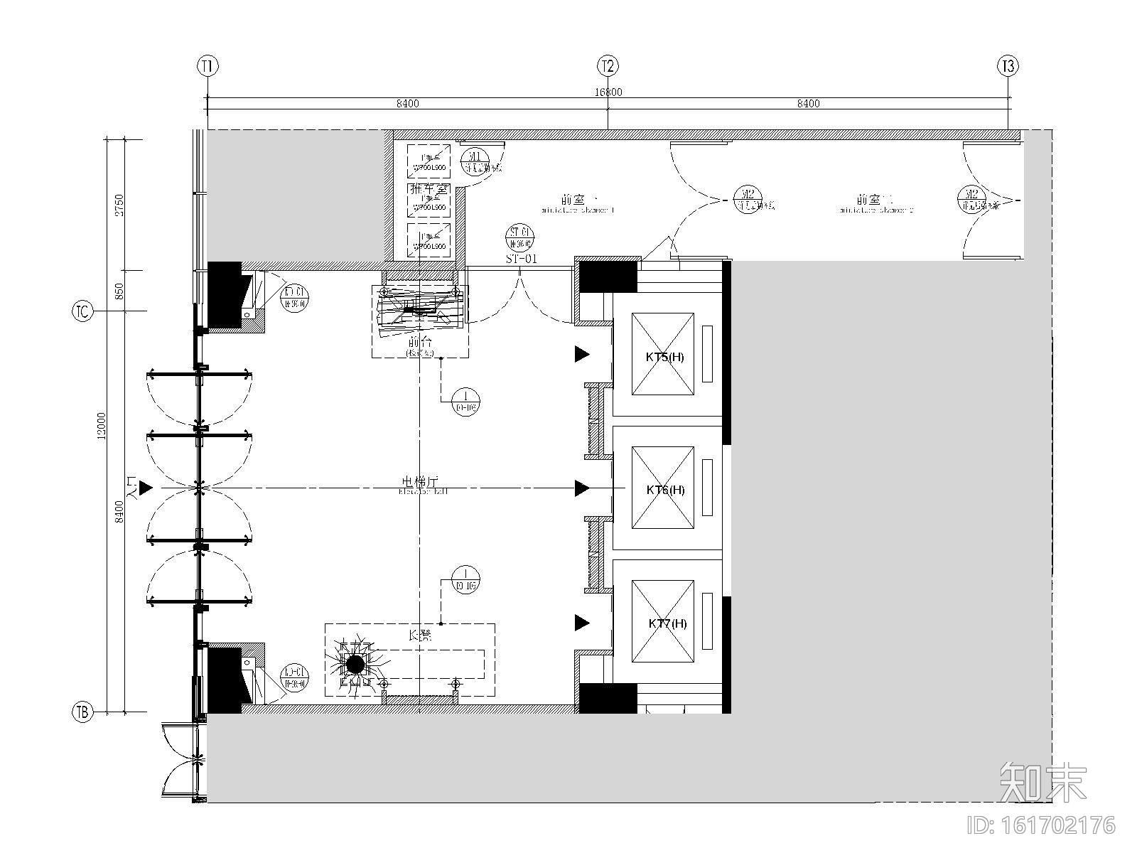 [苏州]合景万怡酒店公区CAD施工图+效果图​cad施工图下载【ID:161702176】