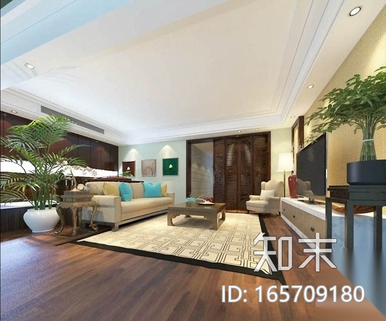 [上海]精品现代风格复式两层别墅室内装修施工图（含效果...cad施工图下载【ID:165709180】