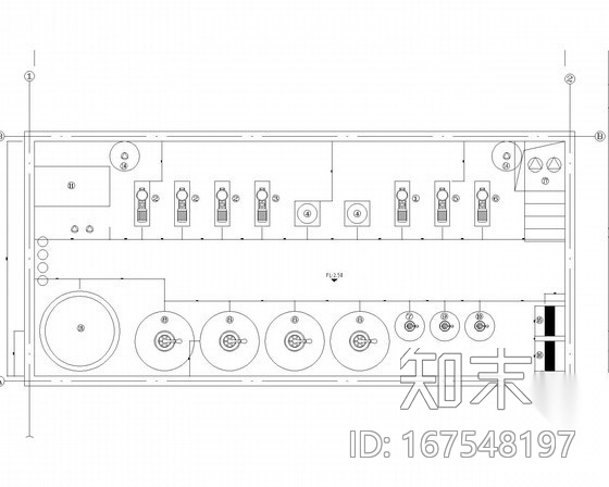 游泳池循环水处理工艺及设备房布置图（水电）cad施工图下载【ID:167548197】