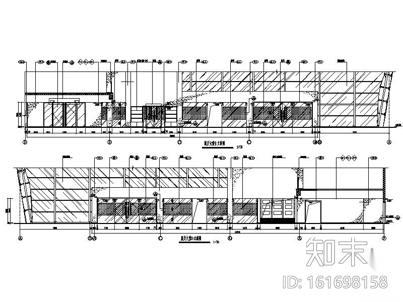 [山东]某大型汽车贸易有限公司室内展示装修图cad施工图下载【ID:161698158】