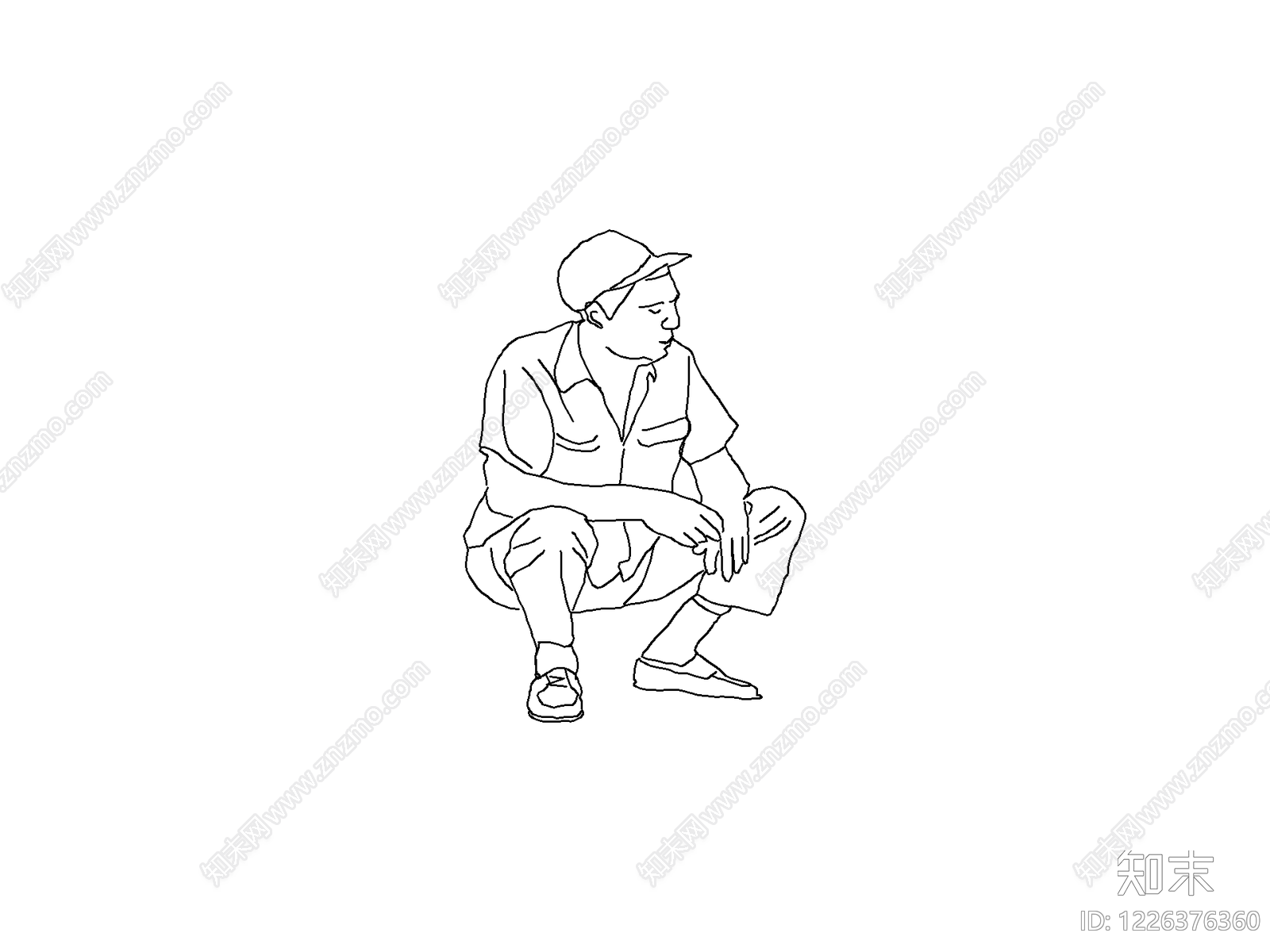 人物cad施工图下载【ID:1226376360】