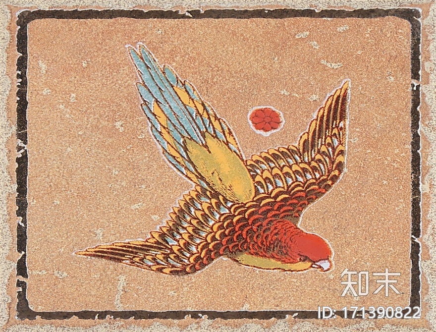 仿古砖花片贴图下载【ID:171390822】