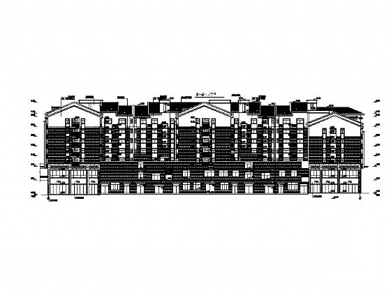 [娄底]某安置小区综合市场区七层商住楼建筑施工图施工图下载【ID:167490146】