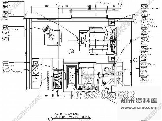 施工图成都高档商务酒店普通客房施工图cad施工图下载【ID:532054693】