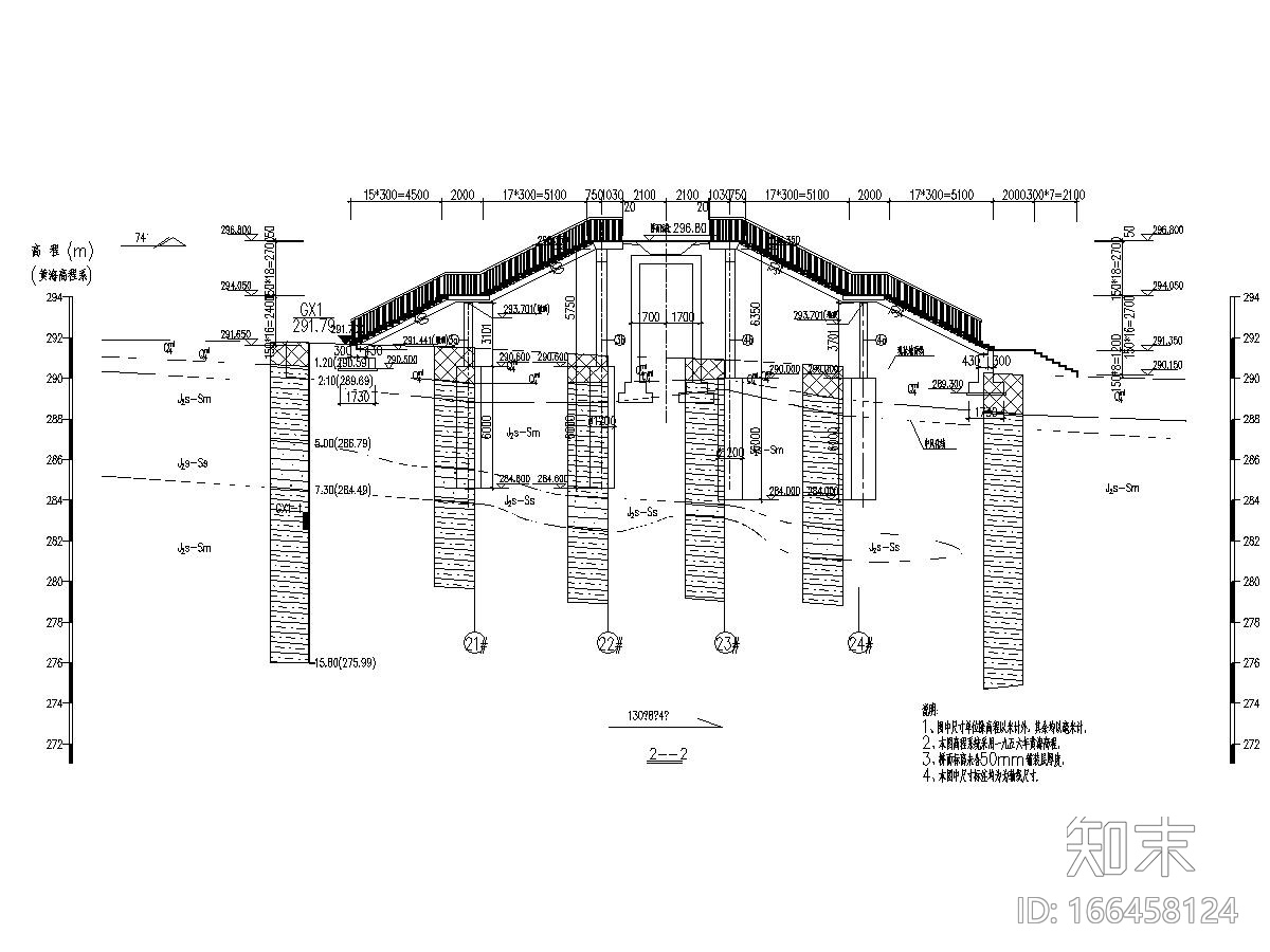 儿童医院钢结构人行天桥建筑结构施工图施工图下载【ID:166458124】