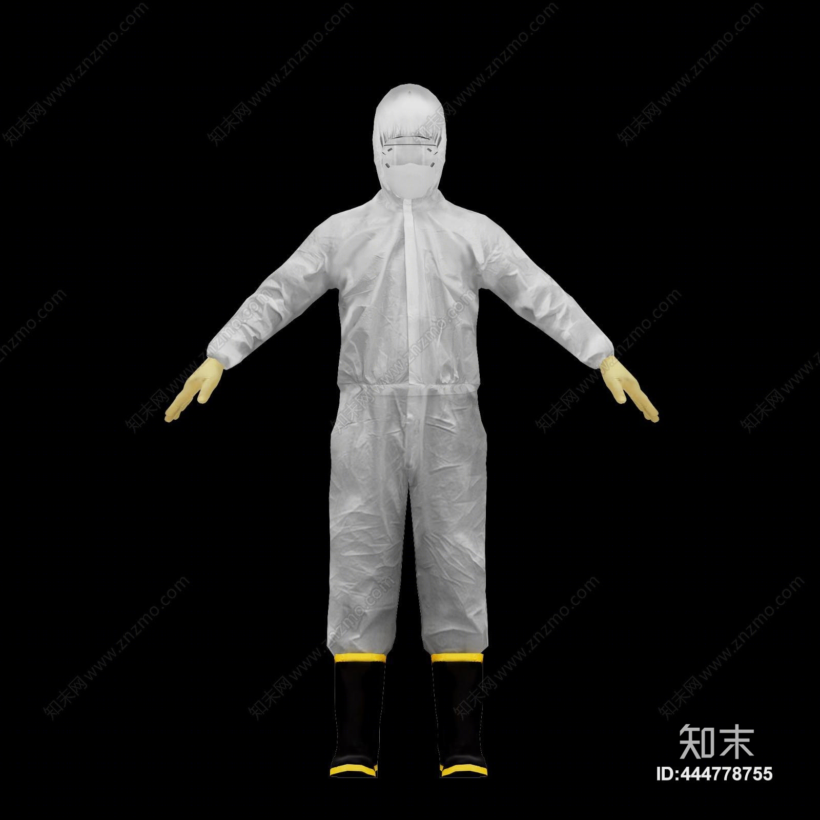 现代医疗防护服3D模型下载【ID:444778755】