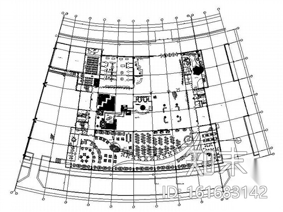 某市图书馆装修施工图（含效果）cad施工图下载【ID:161683142】