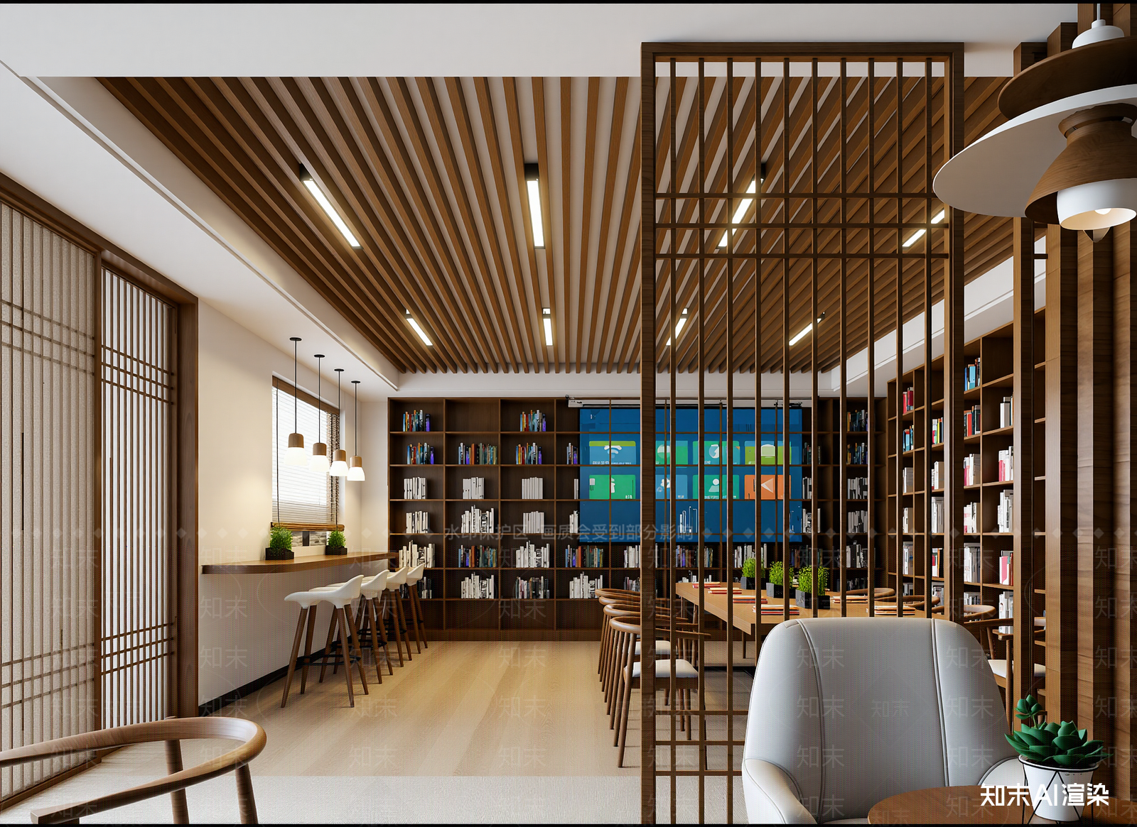 现代书店3D模型下载【ID:1214678507】