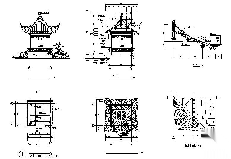 [江苏]古典新中式居住区全套景观CAD施工图（赠送水电...施工图下载【ID:160714111】