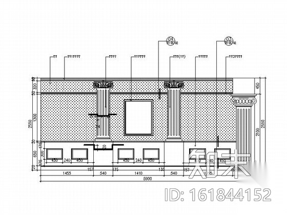 某奢华欧式足疗会所大厅装修图（含效果）cad施工图下载【ID:161844152】