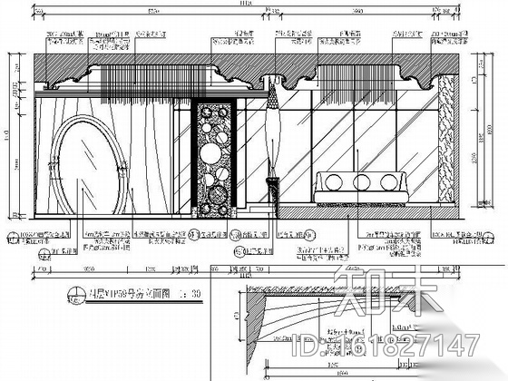 KTV俱乐部vip包房装修图cad施工图下载【ID:161827147】