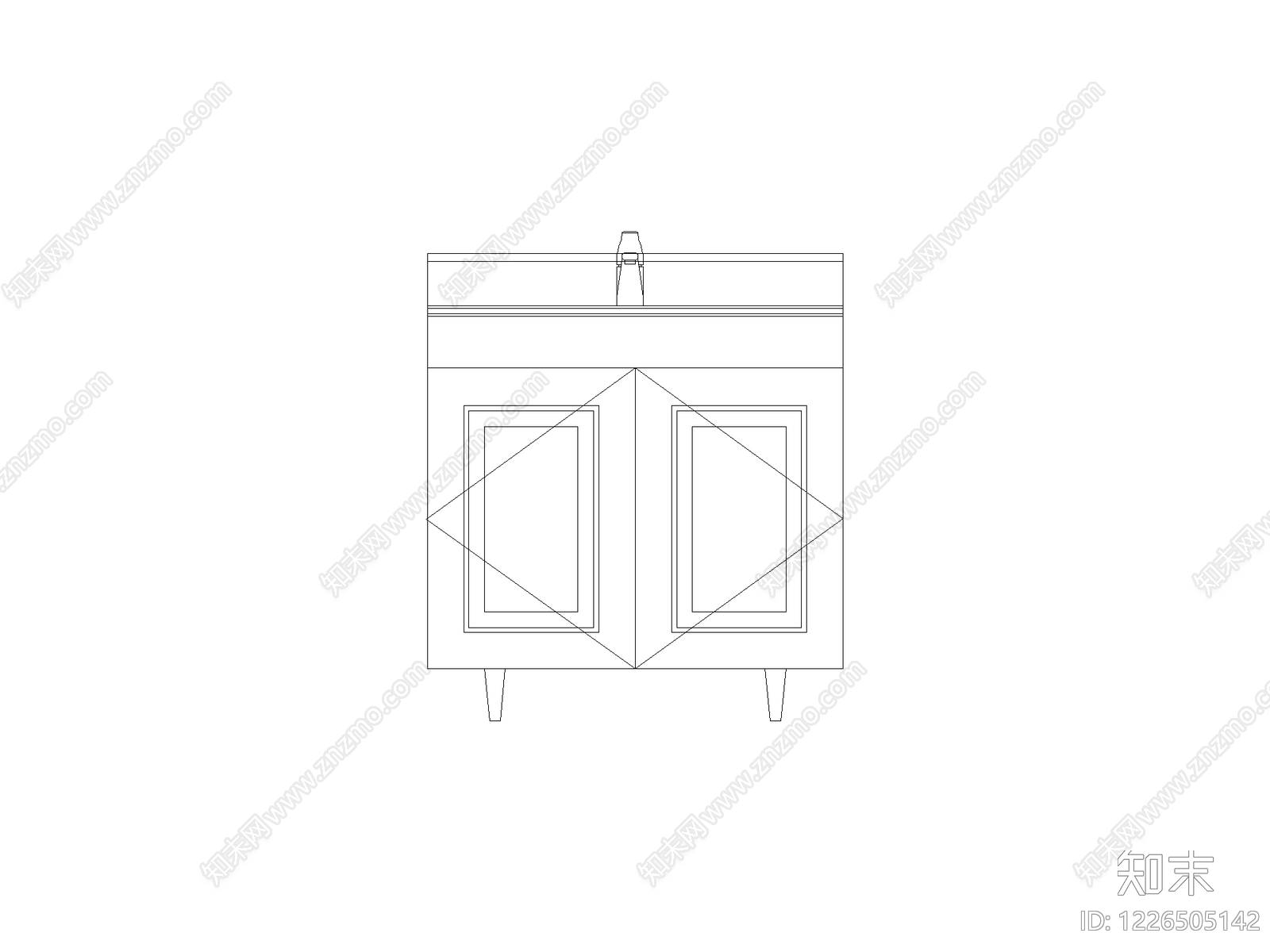 柜子cad施工图下载【ID:1226505142】