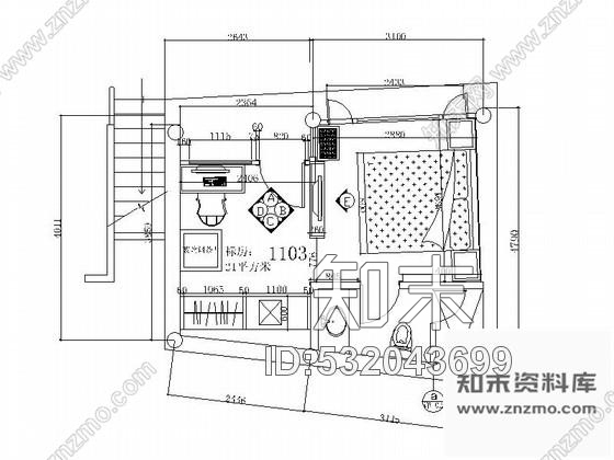 施工图云南某古建客栈标间装修图施工图下载【ID:532043699】