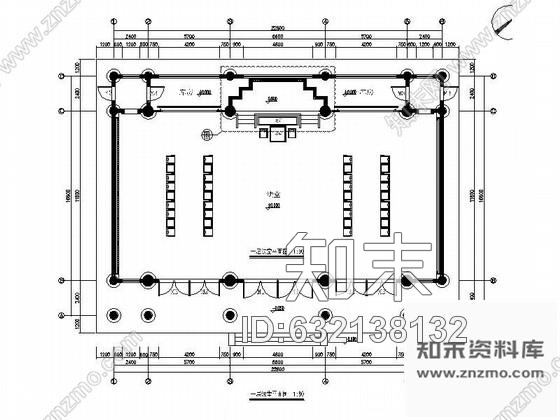施工图浙江佛门胜地藏经楼室内装修图含效果cad施工图下载【ID:632138132】