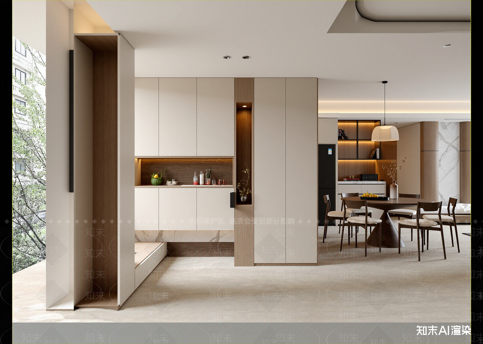 现代客餐厅3D模型下载【ID:1215099865】