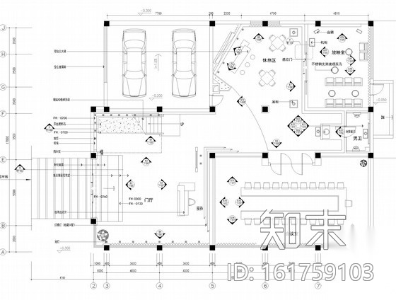 [江苏]知名设计公司设计现代高端办公空间施工图（含效果...cad施工图下载【ID:161759103】