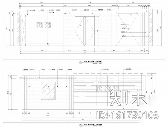 [江苏]知名设计公司设计现代高端办公空间施工图（含效果...cad施工图下载【ID:161759103】