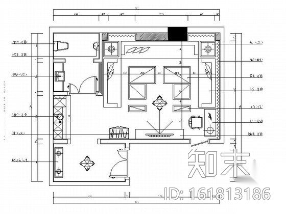[北京]奢华量贩式KTV包厢室内设计施工图施工图下载【ID:161813186】