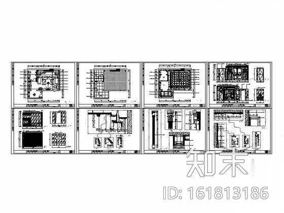 [北京]奢华量贩式KTV包厢室内设计施工图cad施工图下载【ID:161813186】