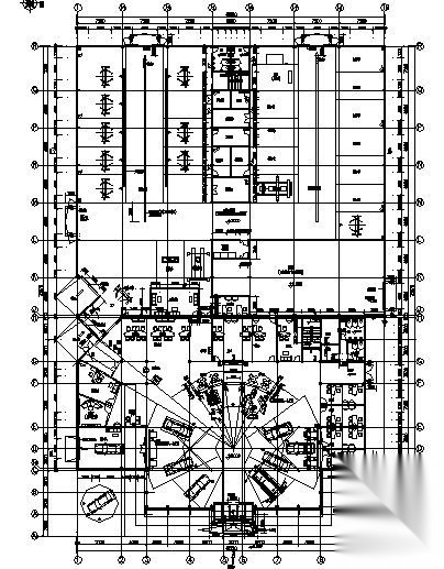 某大众售车处建筑方案图cad施工图下载【ID:151509162】