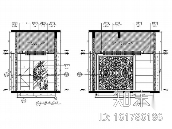 [佛山]国际五星级涉外商务酒店奢华会所装修施工图cad施工图下载【ID:161786186】