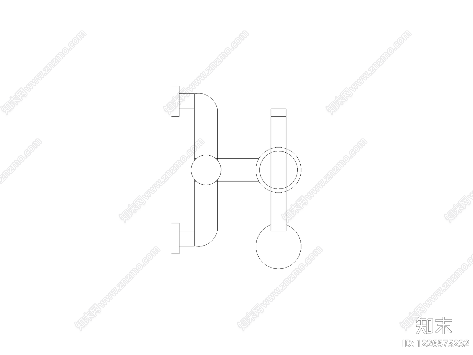 卫浴设施cad施工图下载【ID:1226575232】