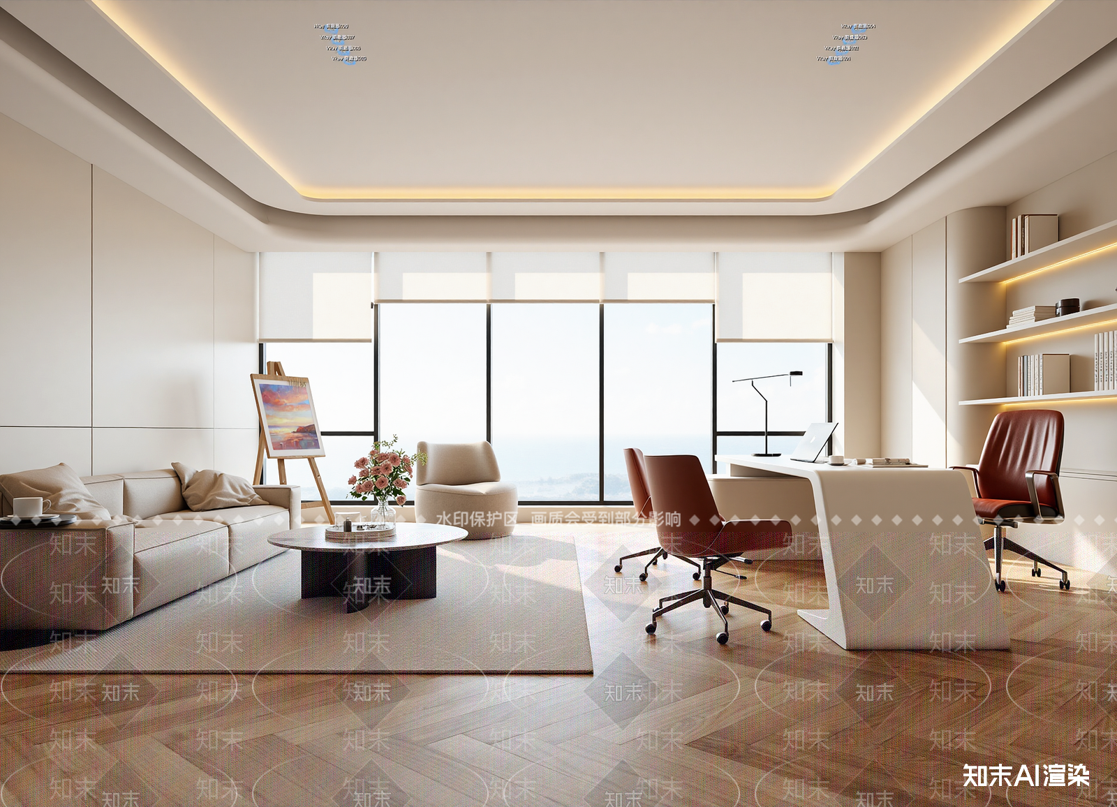 现代客餐厅3D模型下载【ID:1215112064】