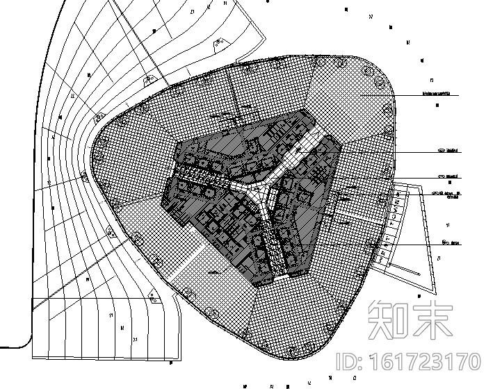 [广东]珠江新城西塔主塔办公空间设计施工图（附效果图）cad施工图下载【ID:161723170】