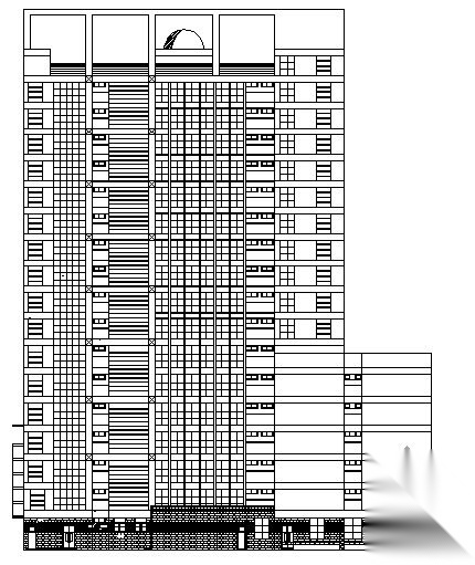 [凤岗镇]某十七层银行大楼建筑施工图cad施工图下载【ID:167927166】