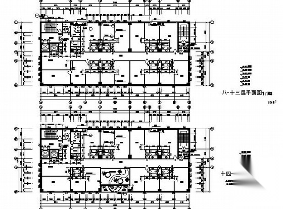 [凤岗镇]某十七层银行大楼建筑施工图cad施工图下载【ID:167927166】