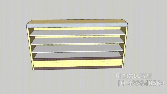 直立货架（冷藏）SU模型下载【ID:422840564】