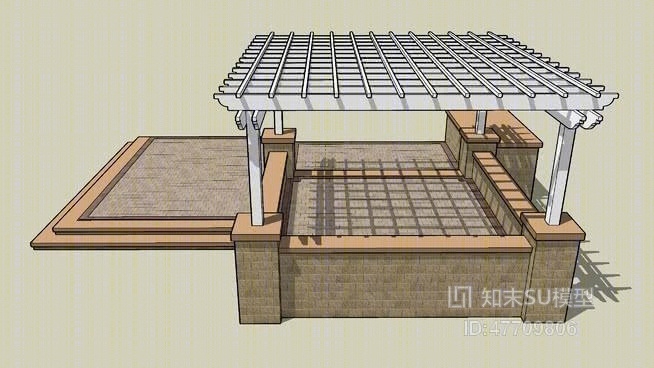 花园SU模型下载【ID:47709806】