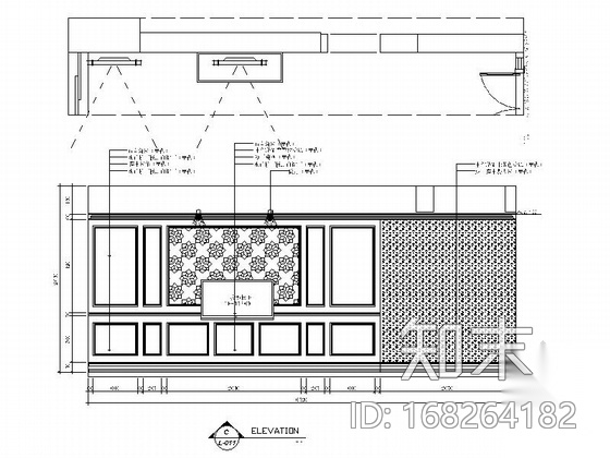 [四川]精品海景六居室装修施工图（含效果）cad施工图下载【ID:168264182】