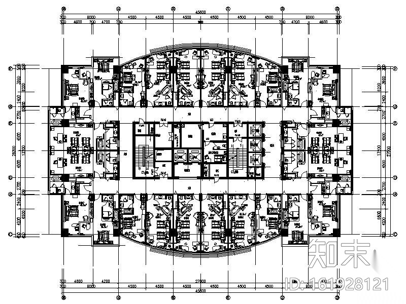 [山西]某星级酒店装修图（装饰+效果+排水+电气）cad施工图下载【ID:161928121】