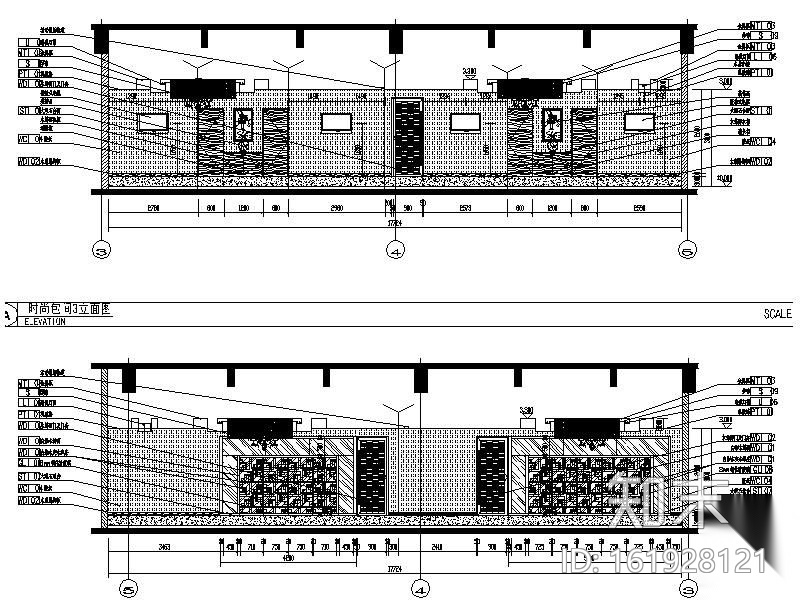 [山西]某星级酒店装修图（装饰+效果+排水+电气）cad施工图下载【ID:161928121】