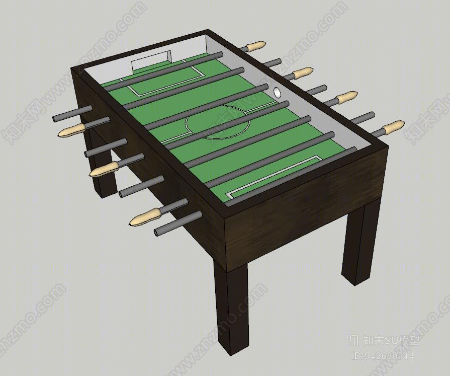 足球桌SU模型下载【ID:942680814】