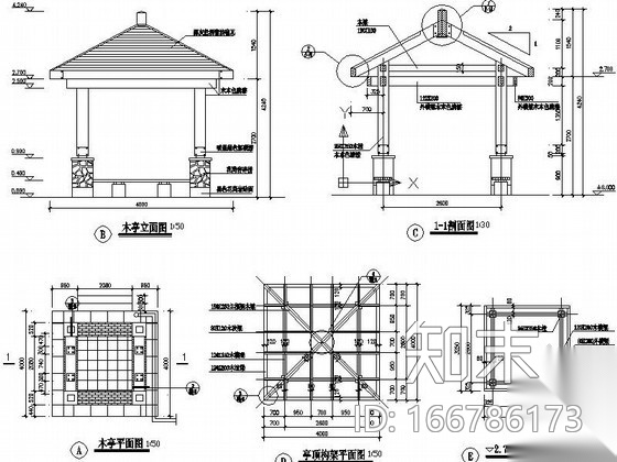 [衡阳]某别墅整套施工图cad施工图下载【ID:166786173】