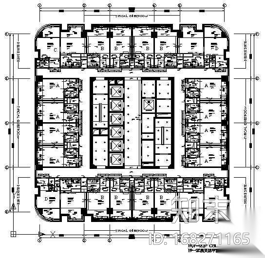 [长春]某大酒店装修图(带预算)cad施工图下载【ID:168271165】