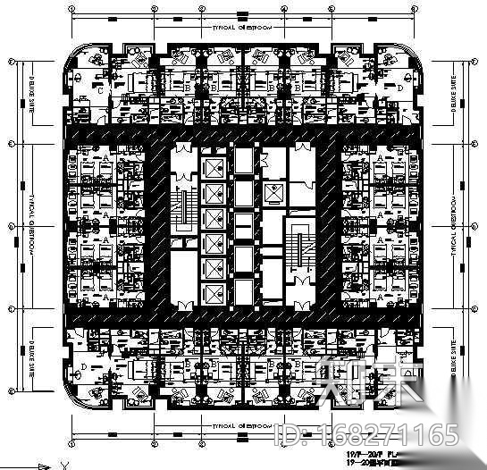 [长春]某大酒店装修图(带预算)cad施工图下载【ID:168271165】