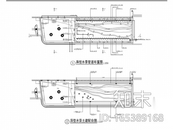 某中型酒店景观设计施工全套图纸cad施工图下载【ID:165389168】