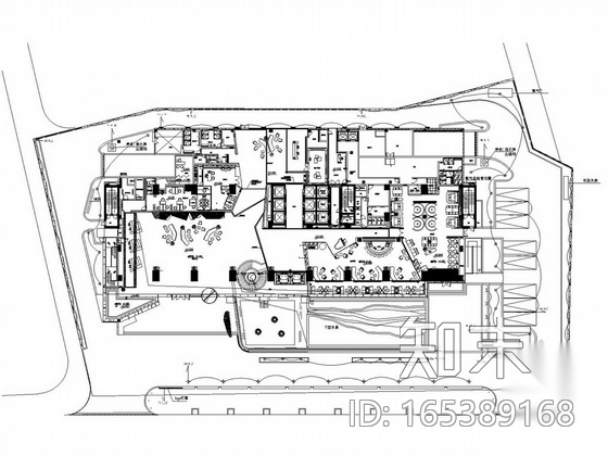 某中型酒店景观设计施工全套图纸cad施工图下载【ID:165389168】
